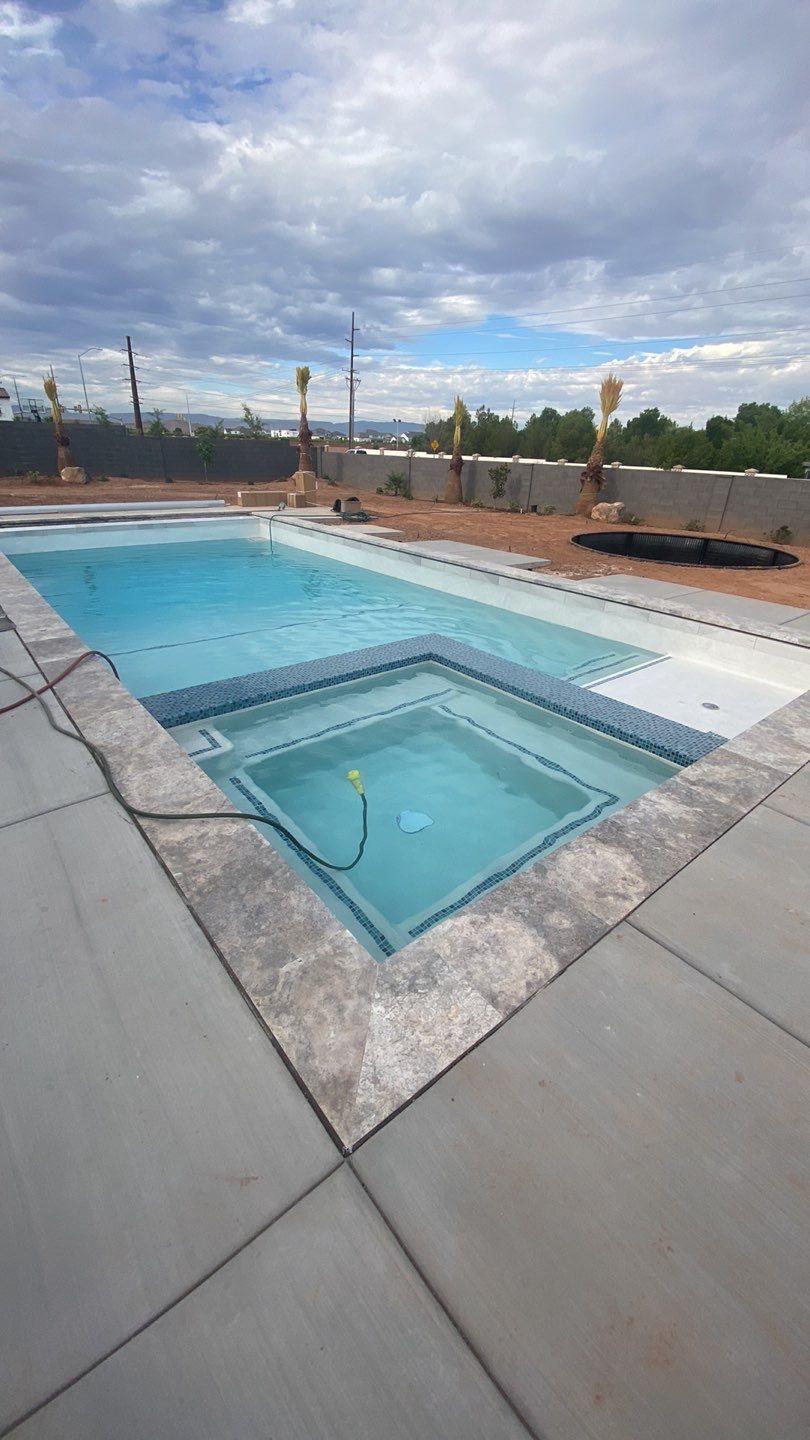 Pool Remodel - blueglassplaster