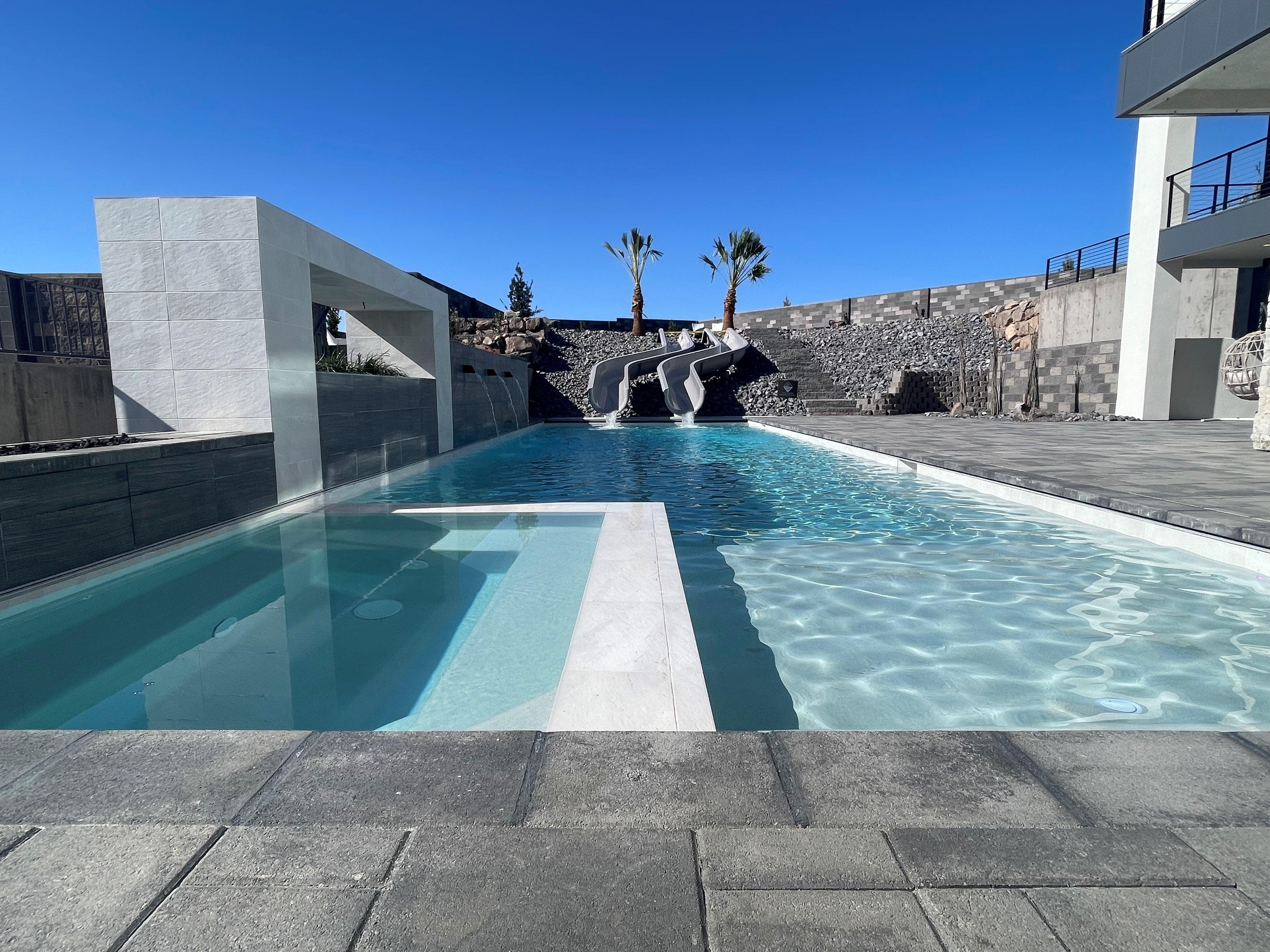 New Pool Construction - blueglassplaster